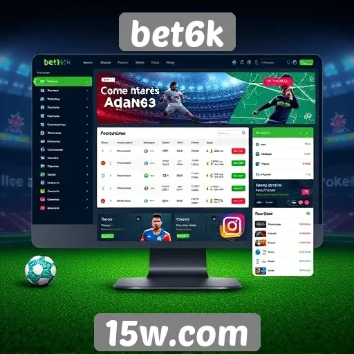 Análise da interface do usuário do site bet6k